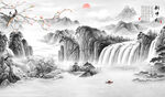 水墨山水画