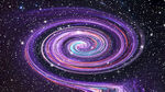 梦幻紫色星系旋涡宇宙星空