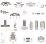 德州山东城市建筑旅游剪影