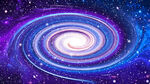 蓝紫色旋涡星空