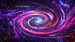 炫彩宇宙旋涡星空