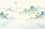 新中式山水画