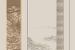 格栅山水宋氏美学形象墙