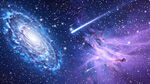 梦幻绚丽宇宙星空流星