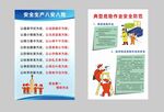八安八险及安全操作规章牌