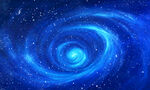蓝色漩涡星空