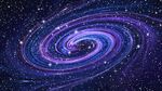 蓝紫色宇宙星空吊顶