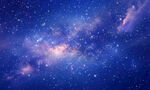 蓝色梦幻宇宙星空背景图