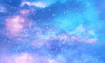 蓝色梦幻宇宙星空背景图