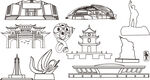 靖西百色城市建筑旅游剪影