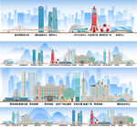 大连辽宁城市建筑旅游剪影