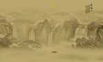 水墨山水画
