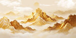 日照金山背景墙