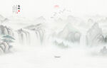 水墨山水风景画