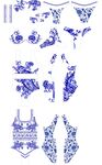 青花瓷风格服饰图案设计