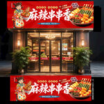 串串香门头