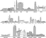 武汉湖北城市建筑旅游剪影