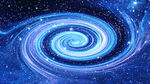宇宙旋涡星空蓝色背景