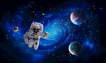 宇宙星空外太空星球银河黑洞背景