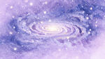 梦幻紫色旋涡星空星系
