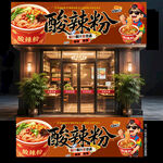 酸辣粉门头
