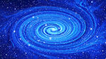 梦幻蓝色旋涡星空吊顶