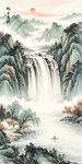 玄关山水装饰画