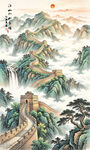 长城玄关画