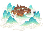 国潮山水