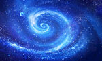 蓝色漩涡星空