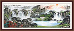 山水中堂画 中国画山水