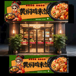 黄焖鸡米饭门头