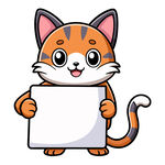 举牌小猫