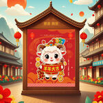 2027羊年IP形象海报