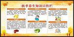 秋季养生知识宣传栏
