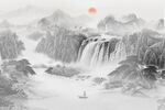 国画山水画