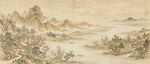宋氏美学山水电视背景墙壁布墙纸