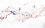 抽象意境山水画