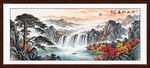 迎客松客厅沙发背景墙装饰画