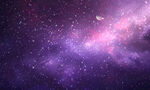 紫色宇宙星空背景图