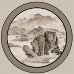 古朴中式山水装饰画