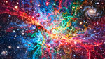 五彩斑斓星空