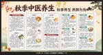 秋季中医养生健康教育宣传栏