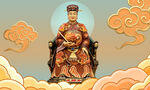 灶王爷灶君端坐云端