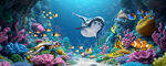 卡通海底世界