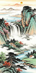紫气东来国画