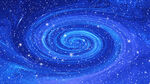 蓝色旋涡星空吊顶