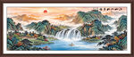 新中式山水装饰画挂画