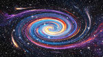 绚丽星空旋涡吊顶天花s