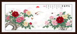 牡丹花鸟画